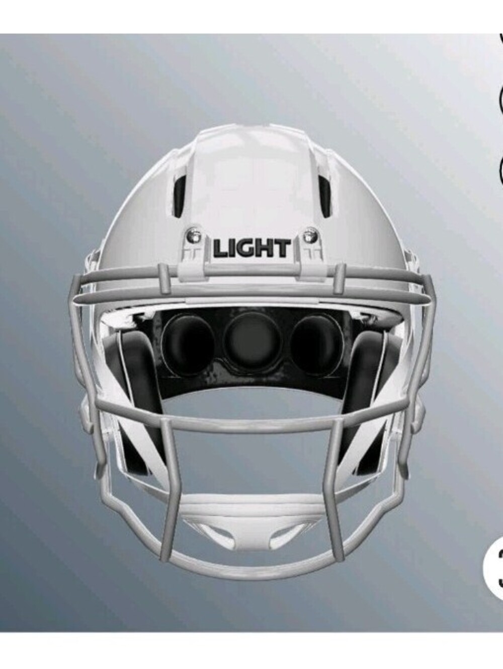 Light Apache Tomahawk White Football Helmet Youth Medium NOCSAE Certified 2026